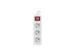 LANBERG POWER STRIP 3M WHITE, 3X 230V PL, WITH SWITCH