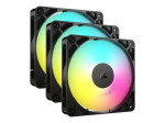 CORSAIR RS120 ARGB kolmikpakk 120 mm ventilaatorit, must