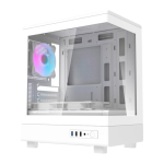 Darkflash DB330M arvuti korpus + 3 ventilaatorit (valge)