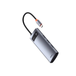 Baseus Metal Gleam seeria 7-in-1 USB-C HUB dokijaam / Space Grey