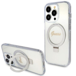 Guess GUHMP15LHRSGSD Hardcase Ring Stand Script Glitter iPhone 15 Pro jaoks 6.1