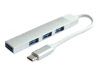 RoGer USB-C HUB 3xUSB2.0 / 1xUSB3.0 5Gbps / h&otilde;bedane