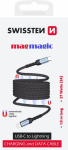 Swissten magnetiline isekokku keeruv USB-C / Lightning andmesidekaabel 1m