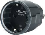 Shelly Plug PM Gen3 Matter 13A nutikas pistik, must