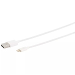 8-Pin USB-A laadimiskaabel, 2.0, ABS, valge, 0.5m