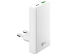 Goobay USB-C 45Watt GaN adapter 1xUSB-C + 1xUSB-A valge