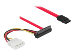Delock 50cm Punane SATA HDD V&otilde;imsuskaabel