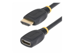 StarTech.com 18in HDMI 2.0 pikenduskaabel, 4K 60Hz, M/F HDMI pikenduskaabel 50cm must