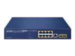 PLANET GS-4210-8UP2S 10-portne Gigabit Ethernet PoE++ l&uuml;liti