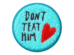 MAGMOJI Badge Message Logo embleem Must Punane