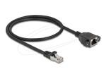 DeLOCK CAT 6a S/FTP 50cm v&otilde;rgu pikenduskaabel must