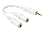 Delock 20cm valge audio kaabel