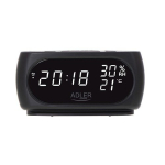 Adler AD 1186 Digital alarm clock Black