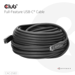 KAABEL USB-C 15M/M/M CAC-2580 CLUB3D
