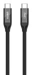 UNITEK C14100ABK01-2M USB kaabel USB4 Gen 2x2 USB C 40 Gbit/s 240 W Must