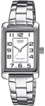 Casio Timeless LTP-1234PD-7BEG naiste kell 21mm h&otilde;bedane korpuse valge numbrilaud