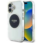Guess IML Metal Colored Circle Classic Logo MagSafe &uuml;mbris iPhone 16 jaoks / must