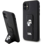 Karl Lagerfeld KLHCN61GSAKCPK Gripstand Saffiano Karl&Choup iPhone 11/Xr 6.1" jaoks / must