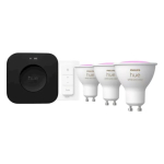Philips Hue Bridge Pro + 3 x GU10 + dimmer Smart Lighting Starter Kit