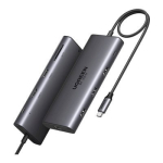 UGREEN 15534 Liides hub USB Type-C 5000 Mbit/s HDMI / RJ-45 / USB 2.0 / USB 3.0 / USB Type-C / 100 W