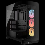 Corsair 4500X LX-R RGB Kaetud Klaas Midi Tower, Must Midi Tower