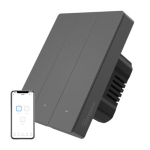 Nutikas WiFi seinl&uuml;liti SONOFF M5-3C-80 (3-kanal, raamile, grafiit)