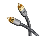 goobay 2m kangast kaetud RCA helikaabel hall