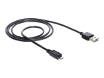 Delock EASY-USB USB-kaabel 1m must
