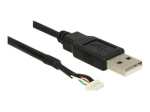 Delock kaameraplugi V5 USB sisest v&auml;lisse adapter 1.5m must