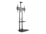 Multibrackets M Public Floorbase Basic 180 with Shelf & Cameraholder Rolling Cart for Video Conference System 55-80 inch