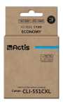 Actis KC-551C tint (asendus Canon CLI-551C-le; Standard; 12 ml; ts&uuml;aan)