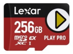 Lexar PLAY PRO 256GB microSDXC UHS-I m&auml;lukaart 900MB/s