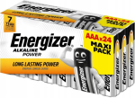 ENERGIZER BATERKI ALKALINE POWER AAA LR03 MAXI PACK 24 sztuk NOWE