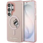 Karl Lagerfeld IML Peekaboo Choupette MagSafe &uuml;mbris Samsung Galaxy S26 Ultra jaoks / roosa