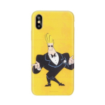 Koomiksiv&otilde;rgu Johnny Bravo silikoonkott Apple iPhone XS Max jaoks, Suitsetamine