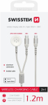 Swissten 2in1 juhtmevaba laadija Apple Watchile ja USB-C / USB-C / 1.2m