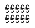Mil-Tec S-Hook black snap hook set
