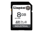 KINGSTON 8GB SDHC Industrial -40C kuni 85C C10 UHS-I U3 V30 A1 pSLC