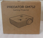 SALE OUT. Acer PREDATOR GM712 Projektor, DLP, 4K UHD, 4000lm, 20000/1, HDMI, Must SALE OUT. Acer PREDATOR GM712 4K UHD (3840 x 2160) 3600 ANSI luum...