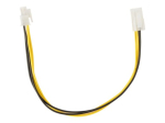 Cablexpert toitepikenduskaabel 30cm must kollane
