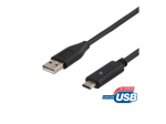 DELTACO USB Type-C kaabel 2m must