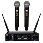 DNA Professional DVS2 wireless microphone with 2 handheld transmitters and base unit (560&ndash;590 MHz)
