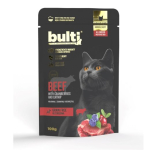 BULTI Superfoodid Duck jahustatud mustikatega ja k&otilde;rtsi Mono - kassatoit - 100g