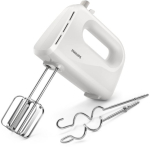 Philips Philips Daily Collection Mixer HR3705/00 300 W 5 speeds + turbo Strip beaters & dough hooks Lightweight