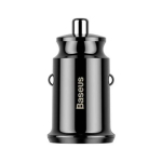 Baseus Grain autolaadija 2x USB 5V 3,1A (must)