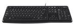 LOGITECH K120 juhtmega klaviatuur must USB OEM - EMEA (US)