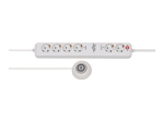 brennenstuhl Eco-Line pikenduspesa Comfort Plus EL CSP 24 6-osaline 1,5m valge 6-pistikuga pesa