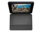 Logitech Rugged Folio Klaviatuur ja &Uuml;mbris Kaabel Saksa Apple 10.2-tollise iPad Wi-Fi & Apple 10.9-tollise iPad Wi-Fi jaoks