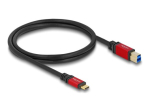 DeLOCK USB 3.1 USB Type-C kaabel 1m Must Punane