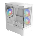 Aerocool Viewport Mini-G-WT-v4 ARGB Mini Tower ATX Valge